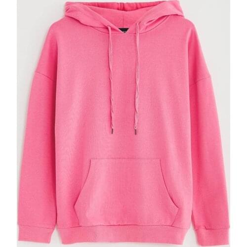 Women Basic Hoodies And Sweatshirt Solid Hooded 4 Colors Autumn New Casual All Match Long-Sleeved Female Outwear Coats Tops