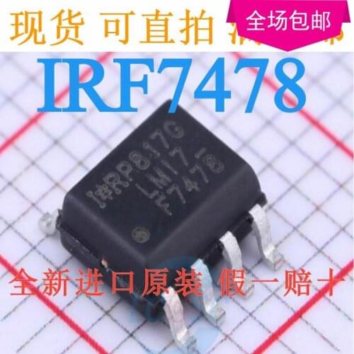 100% Original New F7478 IRF7478TRPBF MOS SOP-8 N60V