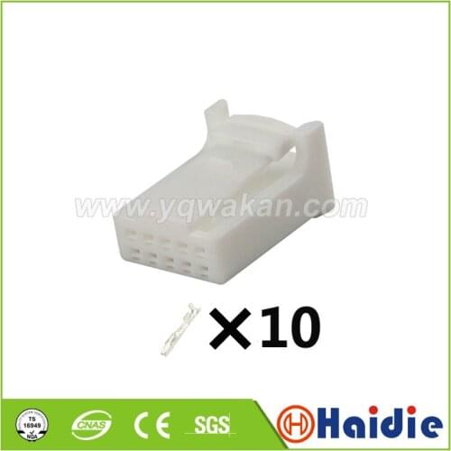 2sets 10pin auto plastic wiring cable harness unsealed connector with terminals