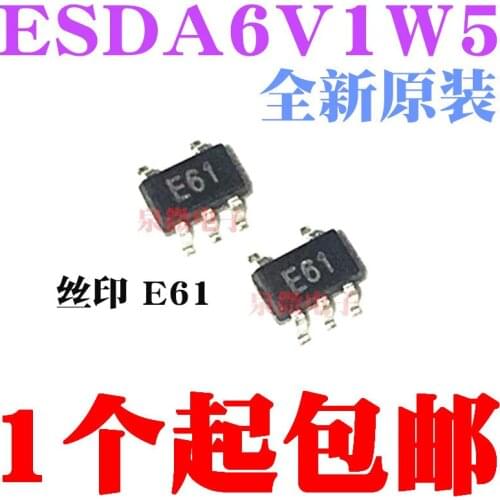 20PCS ESDA6V1W5 E61 SOT-353/SC70-5