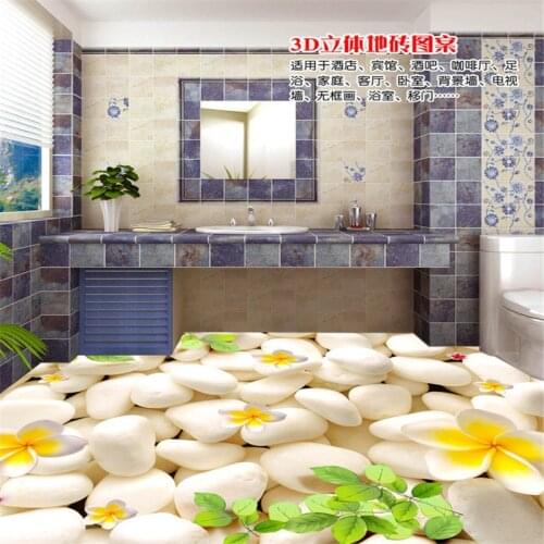 Large - scale custom flooring painting 3d wallpaper non-slip waterproof wear thickening PVC self-adhesive floor papel de parede