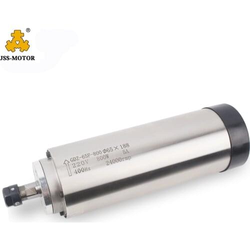 800W Air Cooling ER11 65mm Diameter Spindle Motor CNC Engraving Machine 0.8kw 24000 VFD Manufacturing Plant 400hz