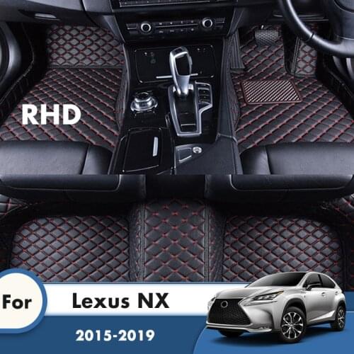 RHD Custom Car Floor Mats For Lexus NX 2019 2018 2017 2016 2015 Auto Styling Interior Accessories Carpets Car Protect Decor Rugs