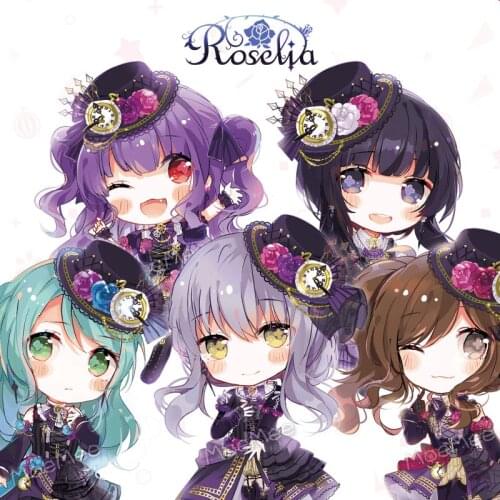 Japan Anime Game BanG Dream! Roselia Minato Yukina Imai Risa Cosplay Acrylic Keychain Charm Phone Pendant Keyring Xmas Gifts HOT