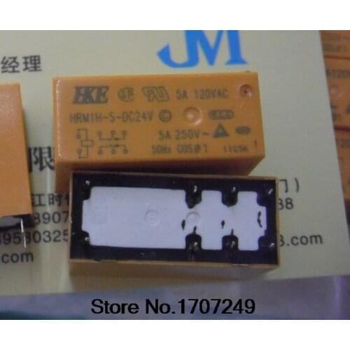 Free Shipping 100% new original relay 10pcs/lot HRM1H-S-DC24V-C 8PIN 24V 5A 250VAC 14FD SMI