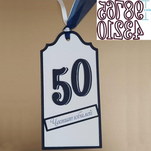 Big Digital Set Die Cut Numeral Metal Cutting Dies Stencil Scrapbooking Embossing New Christmas Craft Stamps And Dies