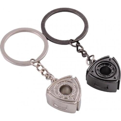 Keyring Rotary Wankel Engine Rotor For Mazda RX7 RX8 2 3 6 Atenza Axela Keychain Turbo Car Accessories Parts Key Chain