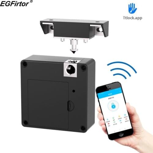 Bluetooth Electronic Cabinet Lock TTLock APP Remote Control Drawer Door Lock Keyless Invisible RFID File Smart Lock