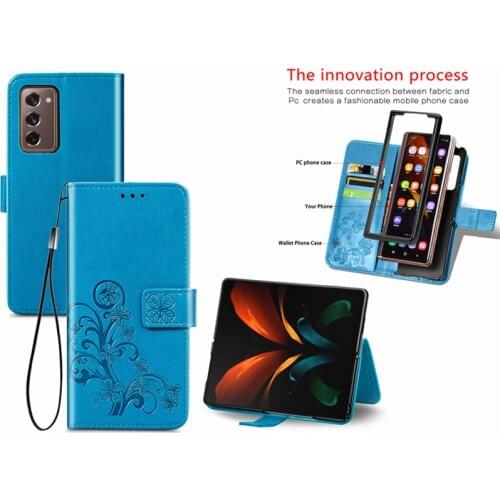 Flip Case For Samsung Feel Z Fold 2 A42 5G S20 FE F41 A12 A02S A50 A70 A90 A51 A71 Note 10 20 Ultra A21S A7 A9 2018 Soft Cover