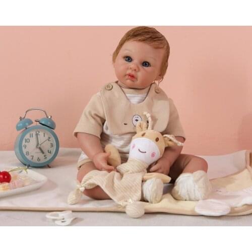 Boutique silicone reborn baby doll 52cm pure handmade collection doll bebe reborn bonecas gifts