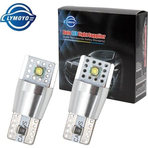 LYMOYO 2PCS T10 W5W 2LED Light Chips For Auto Trunk Lamp Reading Light Lamp Signal Light Clearance Lights 6000k 12v