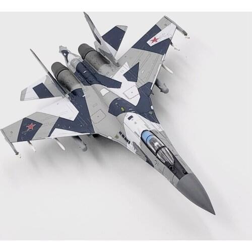 1/100 Scale Alloy AirlineToy Russia Airforce SU 35 Fighter Camo Color Air Force One Diecast Aircraft Plane Model Ornaments Show