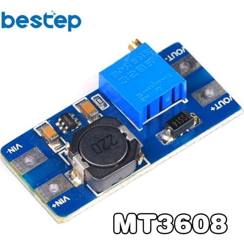 MT3608 DC-DC Step Up Converter Booster Power Supply Module Boost Step-up Board MAX Output 28V 2A for Arduino