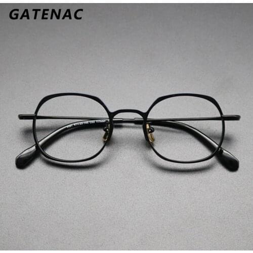 Vintage Pure Titanium Eyeglasses Frame Men Small Square Myopia Prescription Optical Glasses Frame Women 2021 New Retro Eyewear