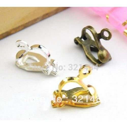 Wholesale 300pcs 12x14mm Ear Earring Clip DIY Jewelry Findings