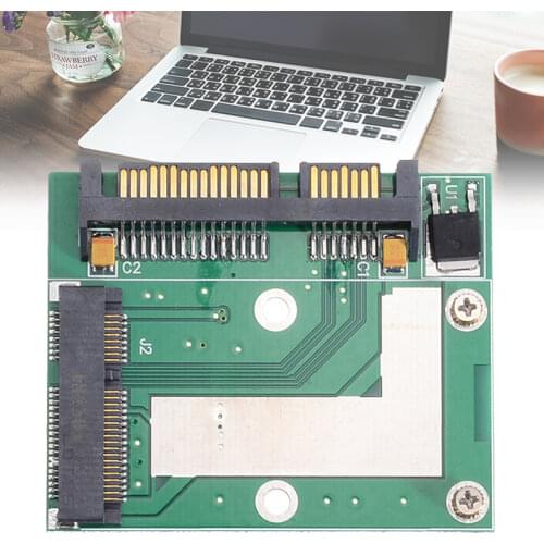 Mayitr 1pc Mini PCI-E MSATA SSD to 2.5'' SATA 6.0 GPS Converter Adapter Card Module Board for Computer Cables Connectors