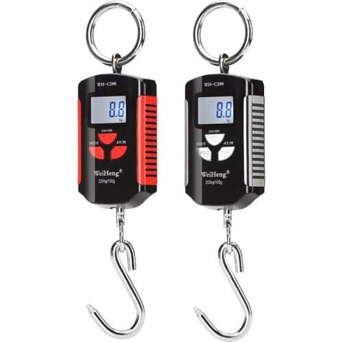 Mini Portable Hanging Crane Scale Digital Heavy Duty scale 200kg/100g Industrial Hook Scale Electronic Weighing Balance