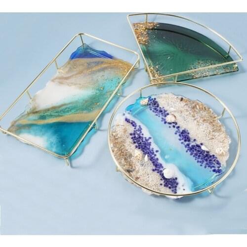 DIY Crystal Epoxy Mold Display Stand Decorative Shelf Table Silicone Mould Coaster Resin Mold Silicone Resin Casting Mold