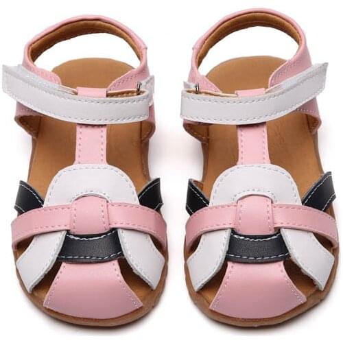 Girl Sandals kids closed toe princess shoes for summer 3-7years older