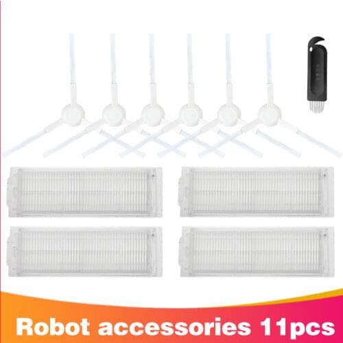 Hepa Filter Main Brush Side Brush Mop Cloth for Xiaomi Mijia STYJ02YM / Conga 3490 Viomi V2 PRO V-RVCLM21B Robot Vacuum Cleaner
