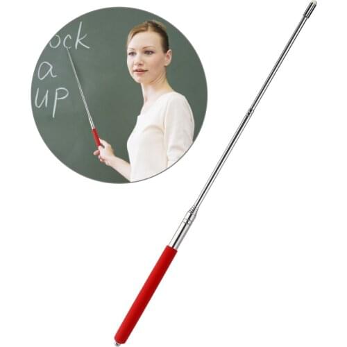 TINKSKY Hand Pointer Extendable Telescopic Retractable Pointer Handheld Presenter Classroom Whiteboard Pointer(Red)