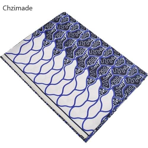 Lychee Life 1Yard Polyester Wax Prints Fabric Ankara African Batik Real Wax Sewing Fabric For Party Dress Home Decor
