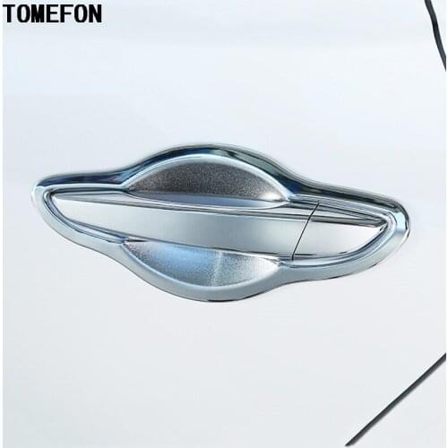TOMEFON For Hyundai Solaris 2 Door Handle Cover Chromium Door Bowl Pull Chrome Car-Styling Exterior Decoration Accessory 2017