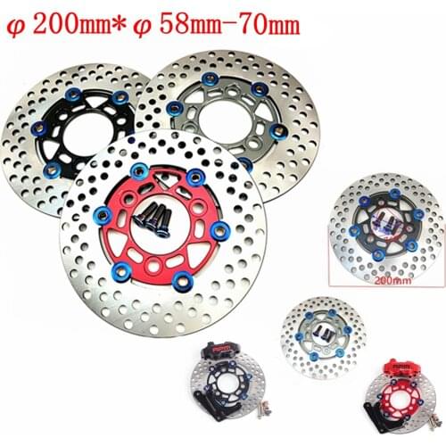 Universal Motorcycle CNC 3 holes Floating disc 200mm*70mm Front Brake Disc For Honda DIO50 ZX50 AF17/18 /27 /28 /34 /35 Bws Rsz