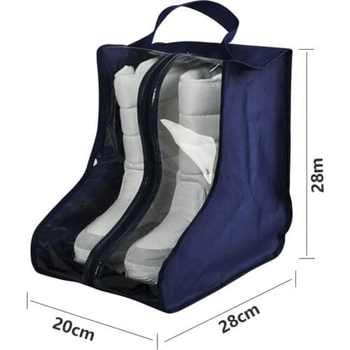 Waterproof PVC Shoes Storage Bag Women Men Dustproof Shoes Boots Bag Cover Protector 2017ing