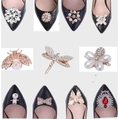 1pcs Shoe Clips Fashion Shoes Buckle Elegant For Shoe Decorations For Women Girl Bridal Shoes Rhinestone Clip Buckle