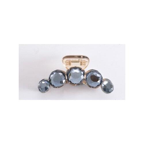 Women crystal Hair Crab Plastic Hair Claws Clamp Resin Barette Top Gripper Crystal Rhinestone Pearl Hairpins Hair Clip