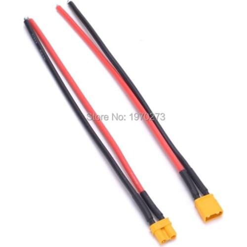 1pcs XT30 Male / Female Connector With 16AWG Silicone Wire 10CM Battery Charging Cable for Quadcopter RC Drone