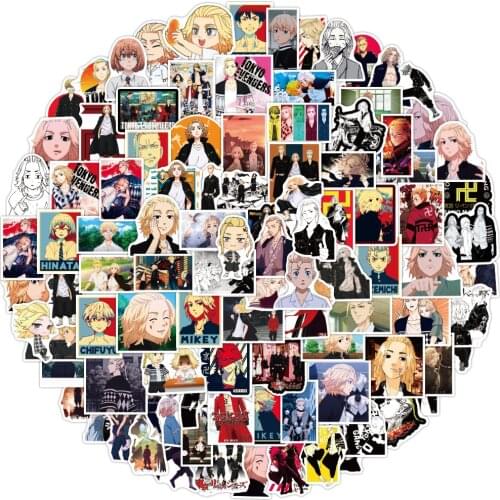 10/50/100pcs Cartoon Anime Tokyo Revengers Graffiti Stickers for Kid Decals Bike Helmet Motorcycle Phone Case Luggage Laptop