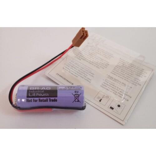 10PCS Brand New BR-AG Battery with plug 3V 2200mah PLC FANUC Lithium Batteries bateria replace BR-A free drop shipping