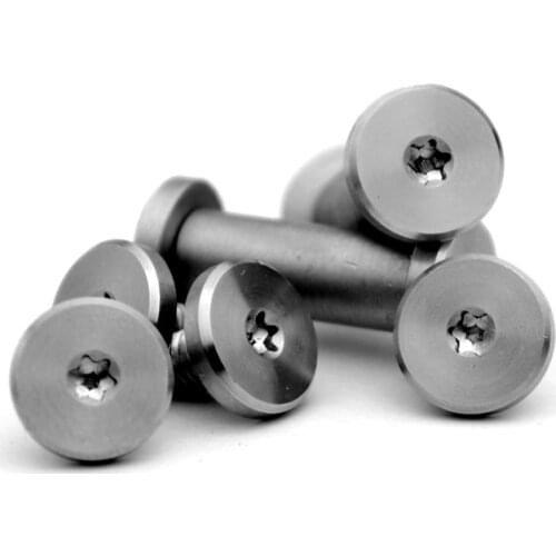 2 sets Diy Knife material Making knife Handle screw rivet Plum blossom stainless steel 20 size locking screws nut