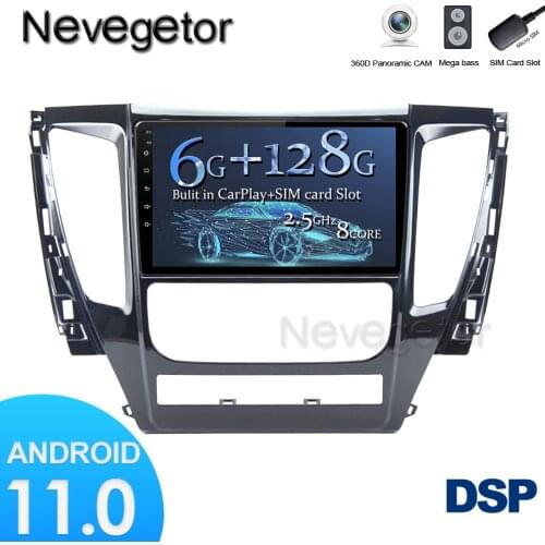 Android 11.0 Car Radio Multimedia Video Player For Mitsubishi Pajero Sport 2016 2017 2018 GPS Serero Carplay 4G 128G No 2 din 9"