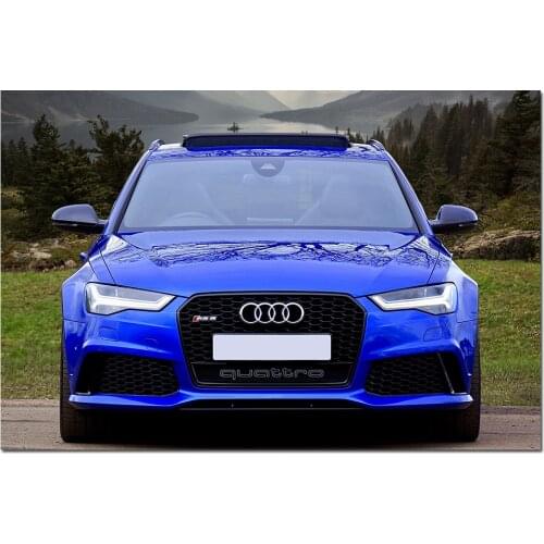 Car RS6 Wallpaper Decorative Posters and Prints Canvas Wall Art Modern Painting for Home Decor