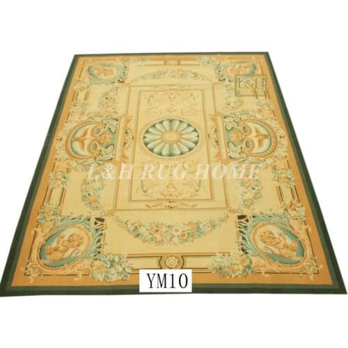 Free shipping 9'X12' French Aubusson weave rugs handmade aubusson carpets