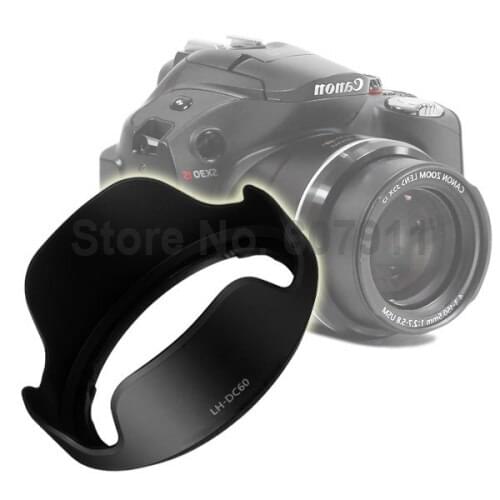 DC60 Lens Hood for Can0n SX40 SX50 SX30 SX20 SX10 IS LH-DC60 Camera +trackingWholesale