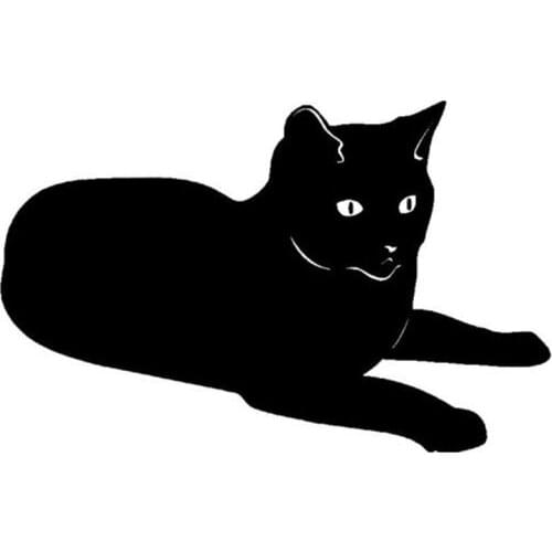 14.1*9CM Pet Cat Scratch Cover Car Decorative Decals Cute Cartoon Car Sticker Accessories Black/Silver C6-0360