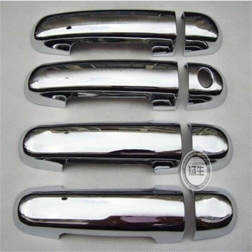 FOR Hyundai i30 & CW 2007-2009 ABS Chrome CHROME DOOR HANDLE COVER BOWL CUP CAP TRIM INSERT BEZEL FRAME SMART KEY