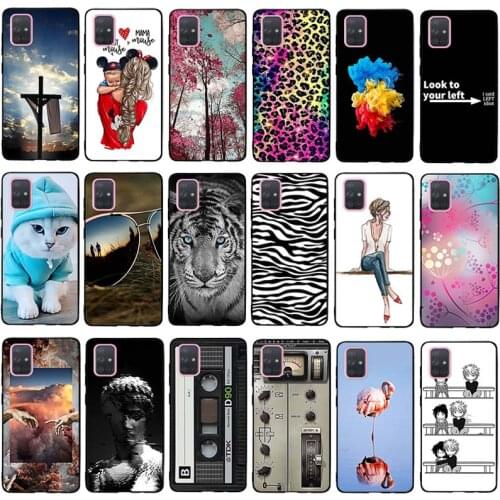 For Samsung Galaxy A71 SM-A715F Case Silicone TPU Funda For Samsung Galaxy A71 A 71 Cover Tigers Coque For Samsung A71 A 71 Capa