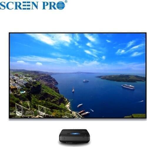 SCREEN PRO 125 Inch 16:9 Best Quality Fixed Frame projector screen T PRISM PET Crystal 3D 4K UST ALR Projection Screen
