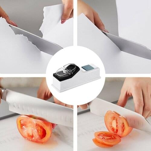 Electric Knife Sharpener USB Power Knife Sharpener Scissor Knife Blade Grinding Sharpening Machine Tool
