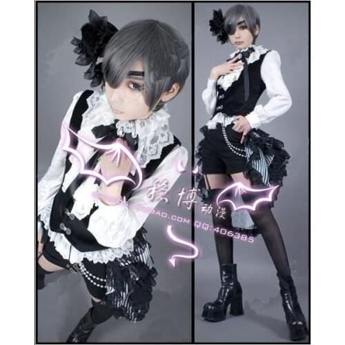 Kuroshitsuji Black Butler Ciel Phantomhive Cosplay Costume Custom Any Size