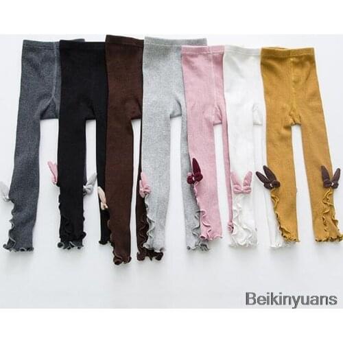 Best shot children baby girl stretch leggings pants infant baby children candy color pants children 's fungus lace leggings