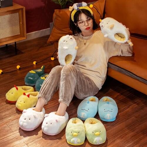Lovely Corner Bio Plush Toy Indoor Warm Winter Adult Shoes Cartoon Sumikko Gurashi Cute Anime for Girls Lovers Gift