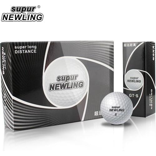 Supur Newling Golf Ball 3 Layers Supur Long Distance Golf Game Ball Pack of 12 pcs balls