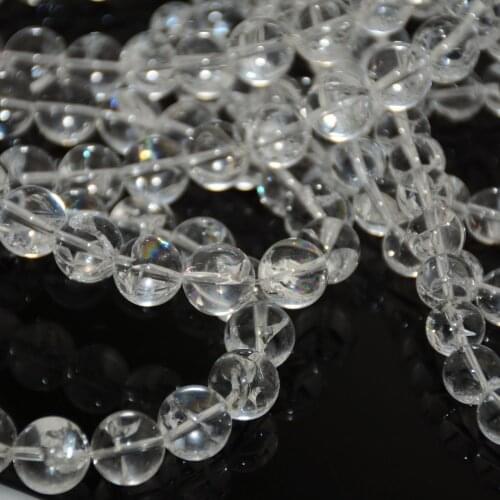 Natural Brazil Rainbow Quartz / Crystal Loose Round Beads 8mm,10mm,12mm