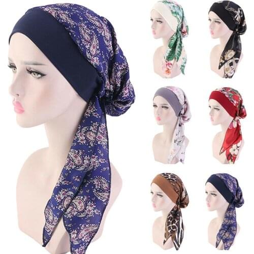 New Women Hair Loss Cap Beanie Skullies Flower Pearls Muslim Cancer Chemo Cap Islamic Indian Hat Cover Head Scarf Fashion Bonnet
